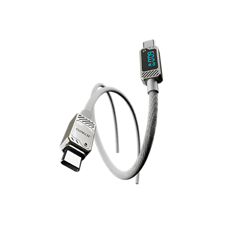 CC016 60W机甲锌合金数显数据线_数据线_深圳市立博电源有限公司